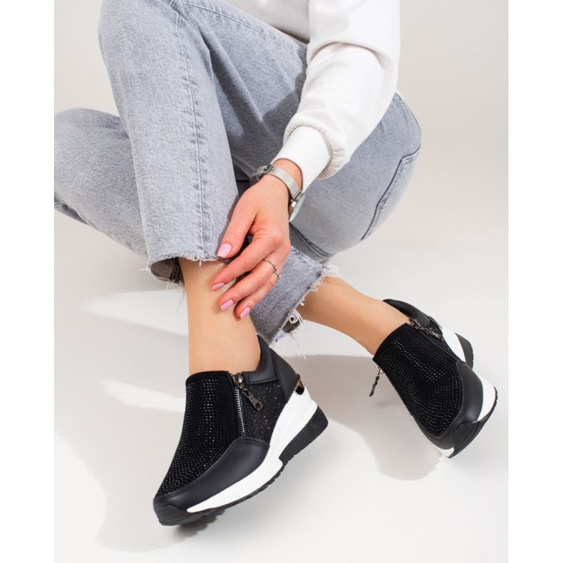Sorte Shelovet sneakers til kvinder 2