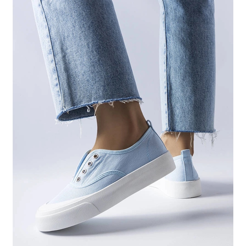 Blå slip-on sneakers fra Rabican 1