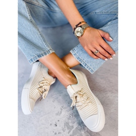 BM Bruni LT.BEIGE sokkesneakers til kvinder 2