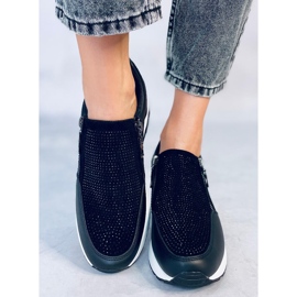 Atwood Black wedge sneakers sort 1