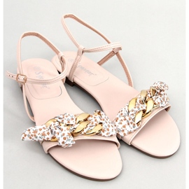 Agena Beige kædesandaler 1