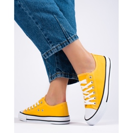 Shelovet gule klassiske sneakers 1