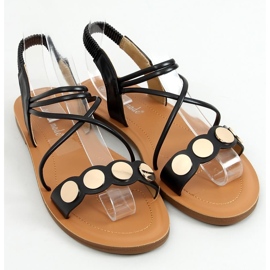 Cosby Black damesandaler sort 1