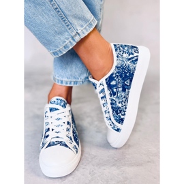 Evert Blue sneakers til kvinder blå 2