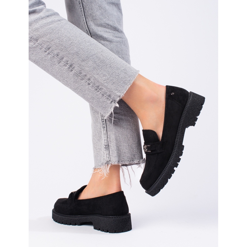 W. Potocki Dame ruskind loafers Potocki sorte 1