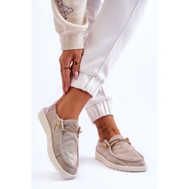PM1 Slip-on Canvas sneakers til kvinder Beige Kenza 2