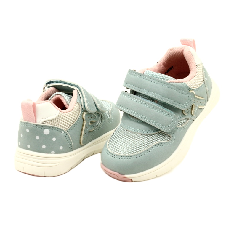 Evento Pigeres sportssko til velcro 23DZ23-5917 Blue blå 4