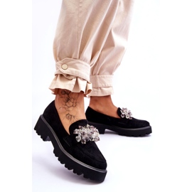 FB2 Dameudsmykkede platform loafers Sort Brenda 2