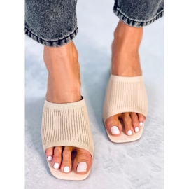 Greet Beige sandaler med hæl 1