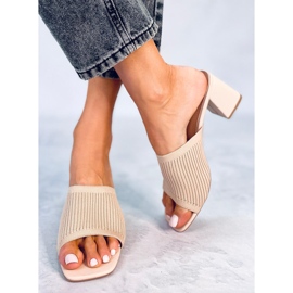 Greet Beige sandaler med hæl 2