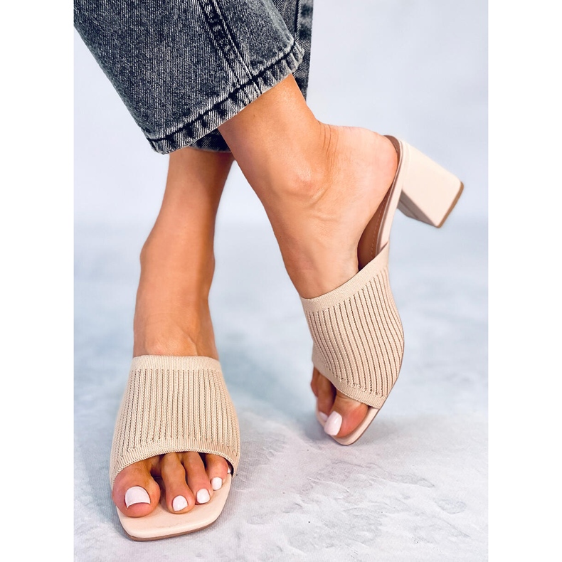 Greet Beige sandaler med hæl 2