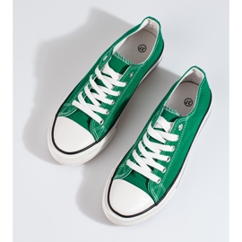 Klassiske grønne Shelovet sneakers til kvinder 2