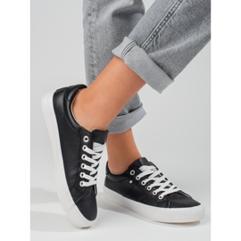 Klassiske sorte Vinceza sneakers til kvinder 1