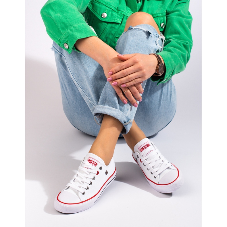 Big Star T274022101 hvide klassiske sneakers 1