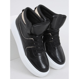 Erva Black high-top sneakers sort 1