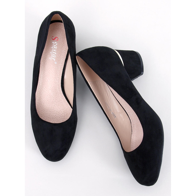 Seastar Chelsea Black Round Toe Pumps sort 1