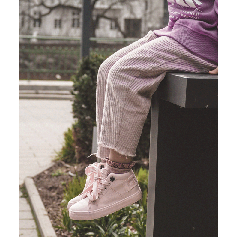 Klassiske høje sneakers til børn Big Star LL374003 Pink lyserød 1