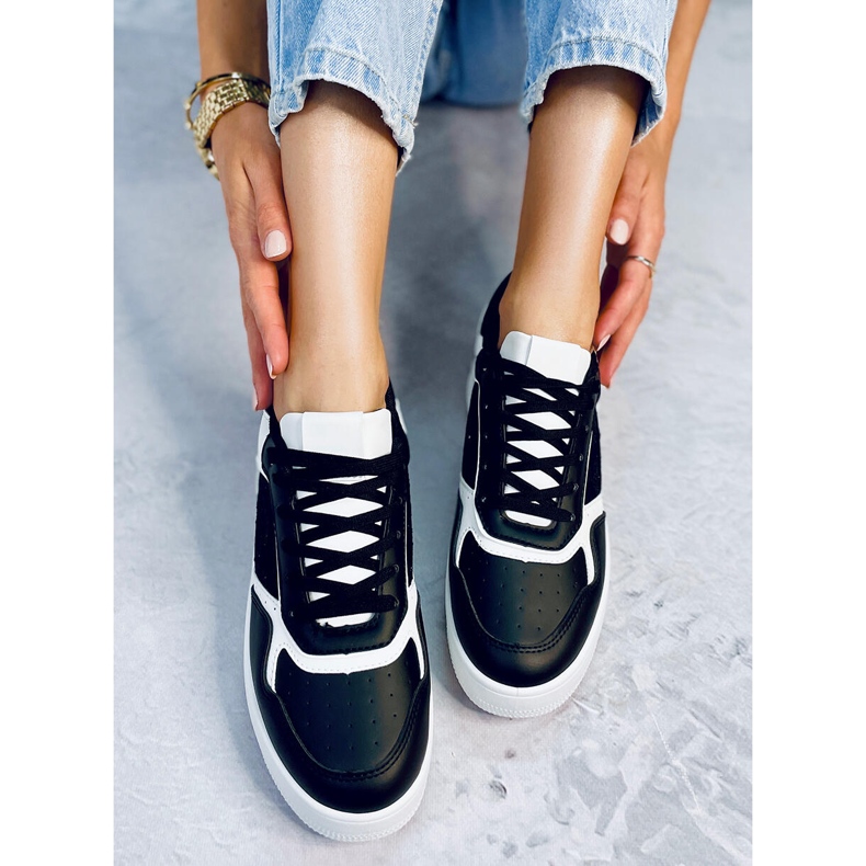 Dixon Black damesneakers sort 1