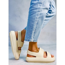 PA1 Boddie Beige gummisandaler 2