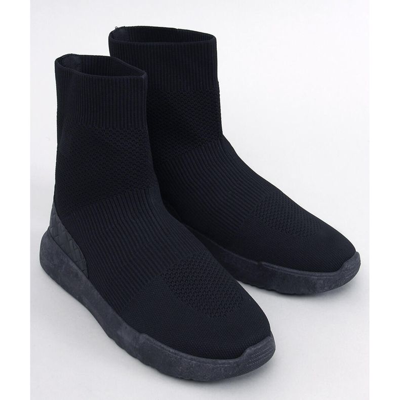 Ervin sorte strømpesneakers 1