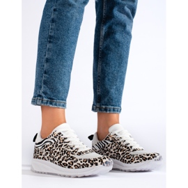 Shelovet sneakers med leopardprint til kvinder sort 2