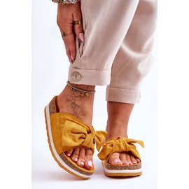 PG1 Platform flip flops gul så behagelig 1