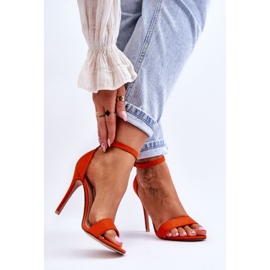 Orange Liberty højhælede sandaler 2