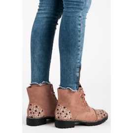 Ideal Shoes Ruskindarbejdere lyserød 2