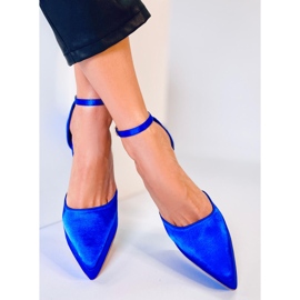 Carlie Navy platform pumper blå 2
