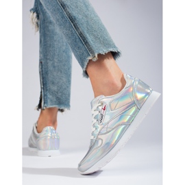 Shelovet sølv holografiske sneakers 2