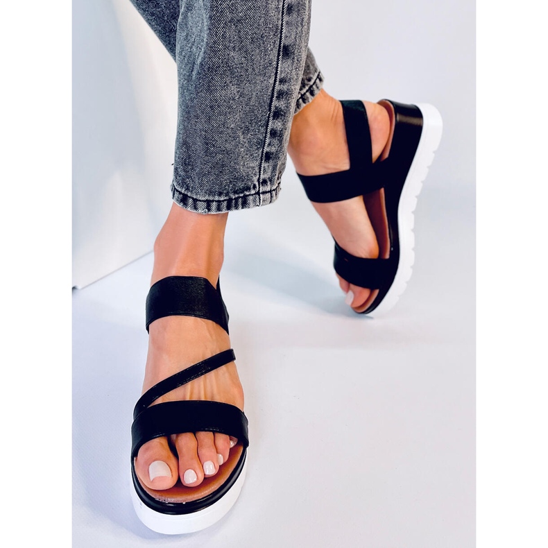 Carlton Black kile sandaler sort 1