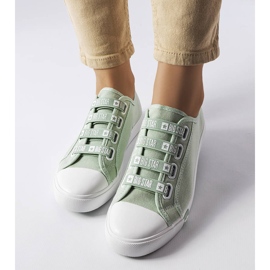 Grønne slip-on sneakers fra Big Star HH274097 2