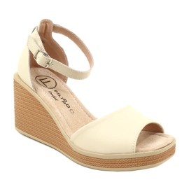Filippo DS4507 BE Lædersandaler, beige 1