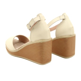 Filippo DS4507 BE Lædersandaler, beige 4