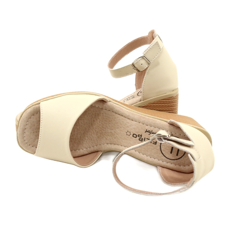 Filippo DS4507 BE Lædersandaler, beige 5