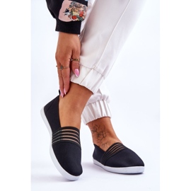 S.Barski Slip-On tekstil sneakers til kvinder Sort Lilis 2