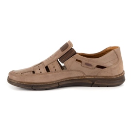 KENT Mænds openwork 601 sommerbrune sko 1