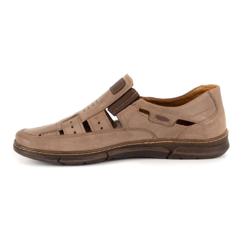 KENT Mænds openwork 601 sommerbrune sko 1