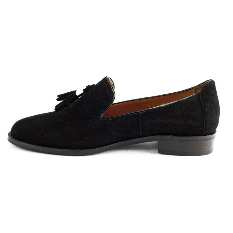 Lizard Sorte loafers 04642 til kvinder 1
