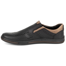 Polbut Herre Brogues 401 sommer sort 2