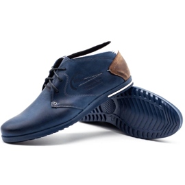 Polbut Mændsisolerede sko C37F marineblå med hvid marine blå flerfarvet 3
