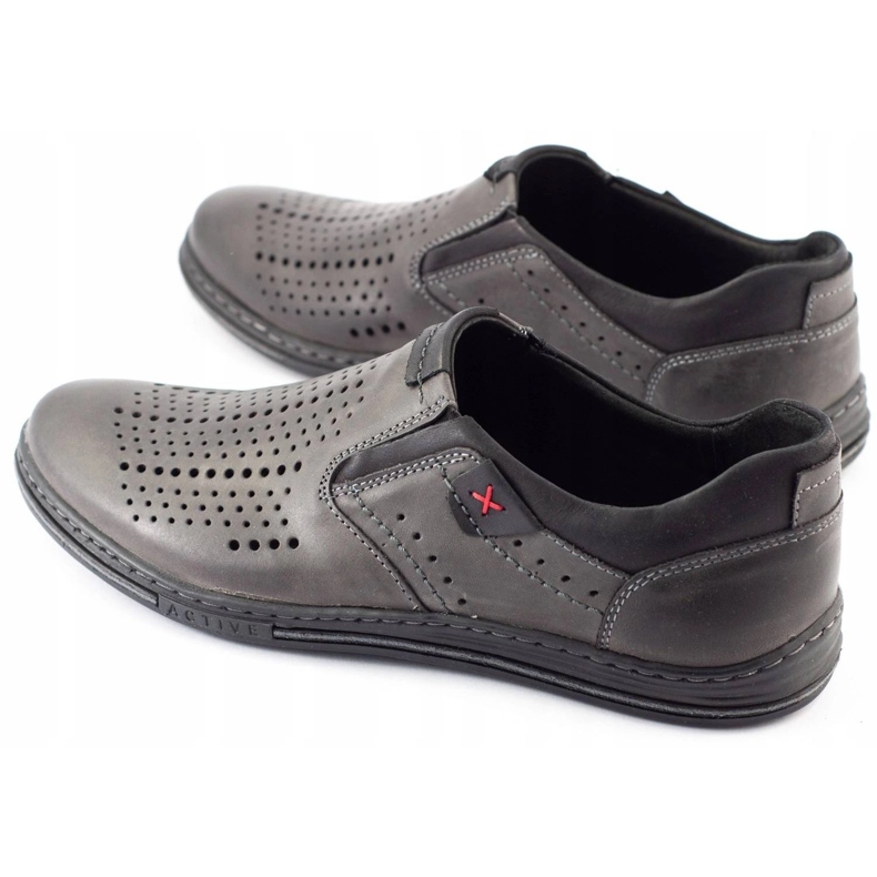 Polbut Herre Brogues 401 Sommergrå 1