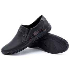 Olivier Mænds læder loafers 520 sort 3