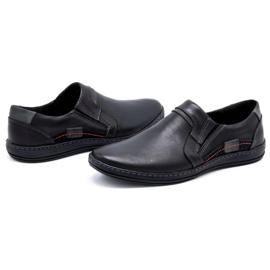 Olivier Mænds læder loafers 520 sort 6