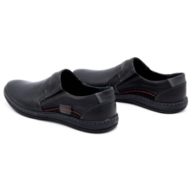 Olivier Mænds læder loafers 520 sort 7