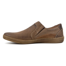 Olivier Mænds læder loafers 520 brun 1