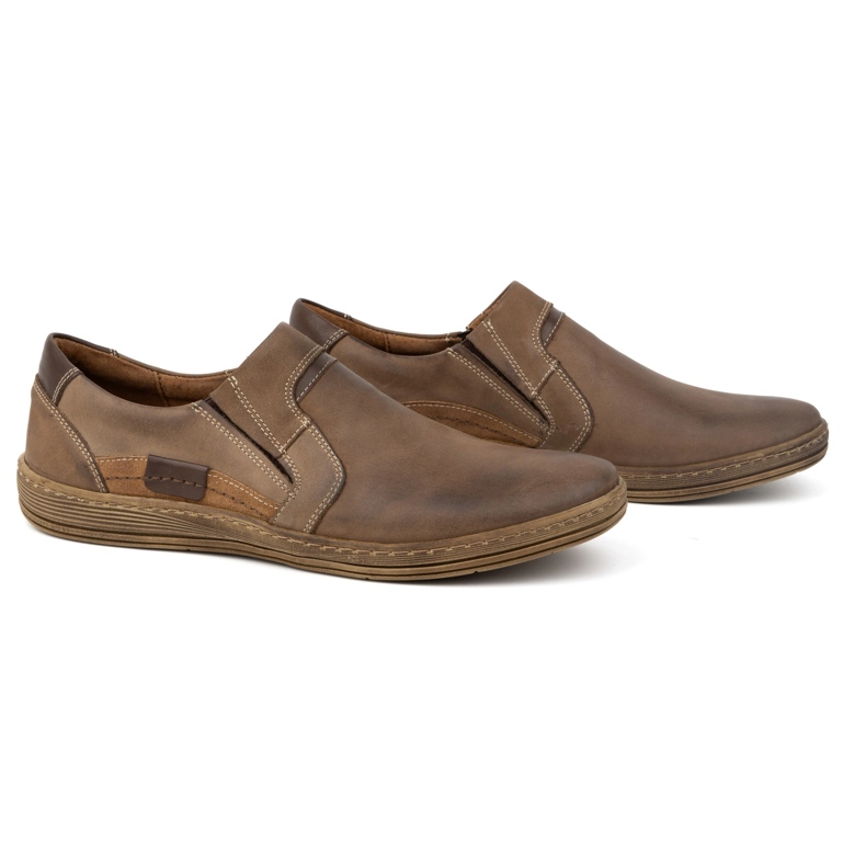 Olivier Mænds læder loafers 520 brun 2