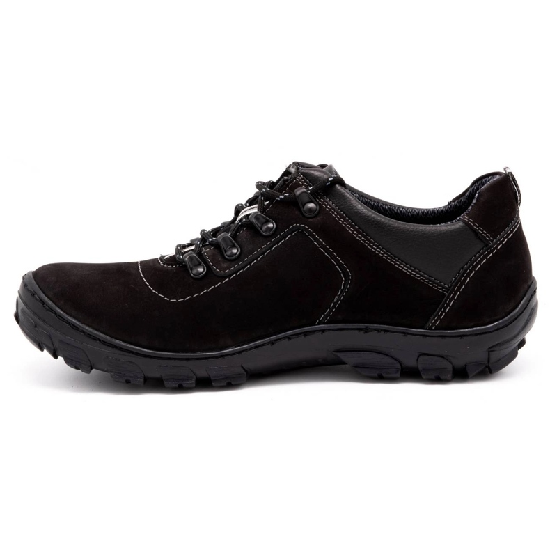 Olivier Mænds trekkingsko 7109 sort nubuck 1