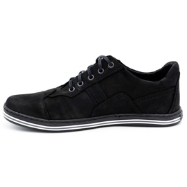 Polbut Casual herresko 1801 sort nubuck 1
