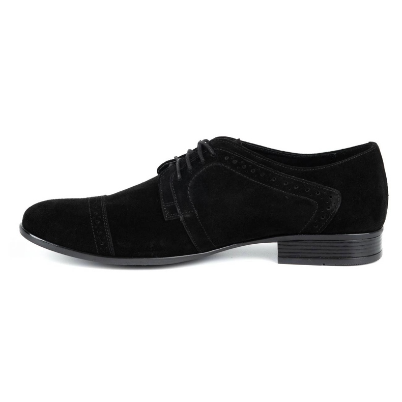 Olivier Mænds formelle lædersko A34 Kb sort nubuck 1